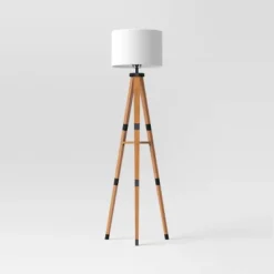 Tripod Floor Lamp With Shelf Brown Wood - Threshold™ -Decor House GUEST ea3ba26a 585d 476c be10 3b33e5b59195