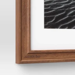 Wood Matted Wall Frame Midtone Woodgrain - Threshold™ -Decor House GUEST ea4dc0e7 34f6 44b1 a2f8 b444f2ee2d11
