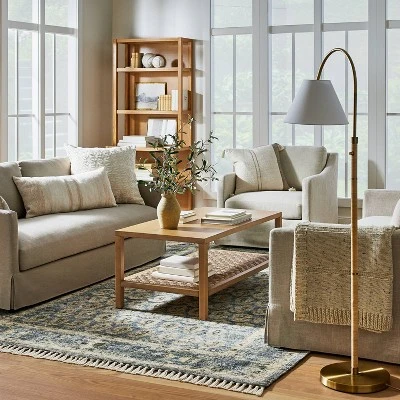 Lost Creek Printed Paisley Rug Blue - Threshold™ Designed With Studio McGee 3 Lost Creek Printed Paisley Rug Blue - Threshold™ Designed With Studio McGee