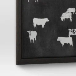(Set Of 2) 12" X 12" Cow Collection II Framed Wall Canvases - Threshold™ -Decor House GUEST ed6cea91 4424 4805 8aee 4c4271b75676