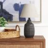 Small Textured Ceramic Lamp Base Black - Threshold™ -Decor House GUEST ee7d958d b7ff 43a6 a873 f6c25c82ddb6
