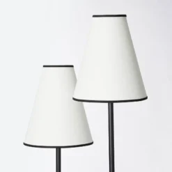 2-Head Floor Lamp With Trimmed Shade Black (Includes LED Light Bulb) - Threshold™ Designed With Studio McGee -Decor House GUEST f035995d f7b3 4db1 a0dd 1617e77b28a8