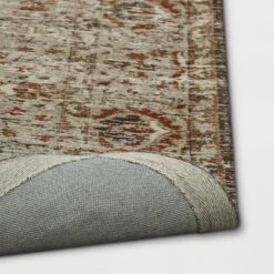 Oakton Jacquard Chenille Area Rug Rust - Threshold™ -Decor House GUEST f0949422 66b9 4868 a3c9 482240ac7f6a