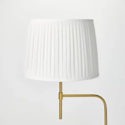 Adjustable Floor Lamp Brass Iron With Pleated Shade - Threshold™ Designed With Studio McGee -Decor House GUEST f12e2a38 516f 4c34 9b60 6505701f5116