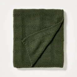 Grid Knit Throw Blanket - Threshold™ Designed With Studio McGee -Decor House GUEST f215dc3f 44a0 4c1b 9ed3 f6fe35bcd634