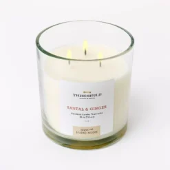 Clear Glass Santal & Ginger Candle White - Threshold™ Designed With Studio McGee -Decor House GUEST f2fd3c23 439d 4bfc 875d 39327efaf048