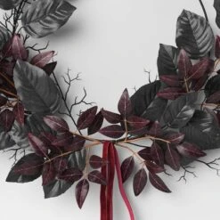 Halloween Leaf And Floral Wreath - Threshold™ -Decor House GUEST f5ffc4d7 9ce4 4df2 9aad 7504e348619b