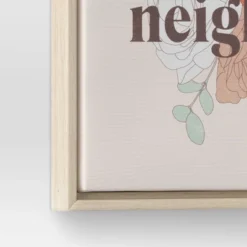12" X 12" Love The Neighbor By Chantell Marlow Framed Wall Canvas - Threshold™ 7 12" X 12" Love The Neighbor By Chantell Marlow Framed Wall Canvas - Threshold™ -Decor House GUEST f6778f82 5040 4719 a2f7 5911117e7a42