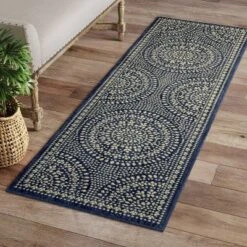 Butterfield Woven Novelty Area Rug Navy - Threshold -Decor House GUEST f8e1fc05 b0d6 4e92 903b 3a66cfdb1b2c