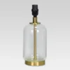 Bubble Glass With Brass Detail Small Lamp Base Clear - Threshold™: Accent Table Lamp Base, No Assembly Required, UL Listed -Decor House GUEST f8f36de0 f6ad 487c 96c3 a623b38f1e84