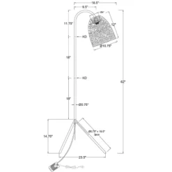Seagrass Karina Tripod Floor Lamp Natural (Includes LED Light Bulb) - Threshold™ -Decor House GUEST fa096d0b a838 4d0b a832 096d3504be5d
