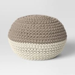 Cloverly Chunky Knit Pouf - Threshold -Decor House GUEST fb49b17f db39 4956 a41c 9ae43383d562