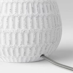Ceramic Textured Table Lamp Base White - Threshold™ 7 Ceramic Textured Table Lamp Base White - Threshold™ -Decor House GUEST fc9f4ede e288 4863 a616 ae078ed887a0
