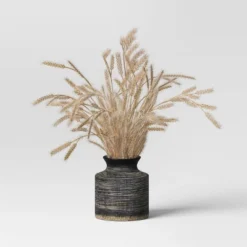 Grass Arrangement In Ceramic Pot Black - Threshold™ -Decor House GUEST feadbbf9 25c2 45e5 ba31 61ab6f1faca8