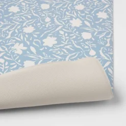 30" X 18" Floral Comfort Mat Blue - Threshold™ 7 30" X 18" Floral Comfort Mat Blue - Threshold™ -Decor House GUEST ff17f1bd de29 42cd a7a2 387bf1ddee59
